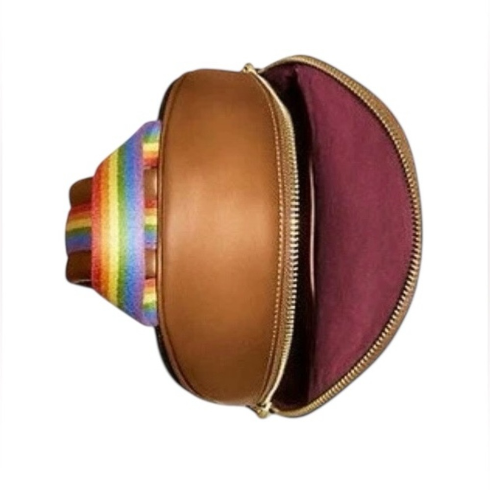 Coach Academy Backpack w/Matching Slim Card Case, In Rainbow Signature Canvas - Picture 16 of 16